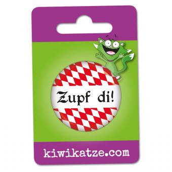 Ansteckbutton Zupf di! an Eurolochkarte